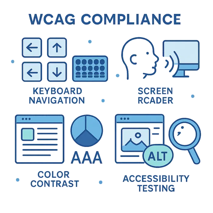 Illustrazione dei criteri di conformità WCAG